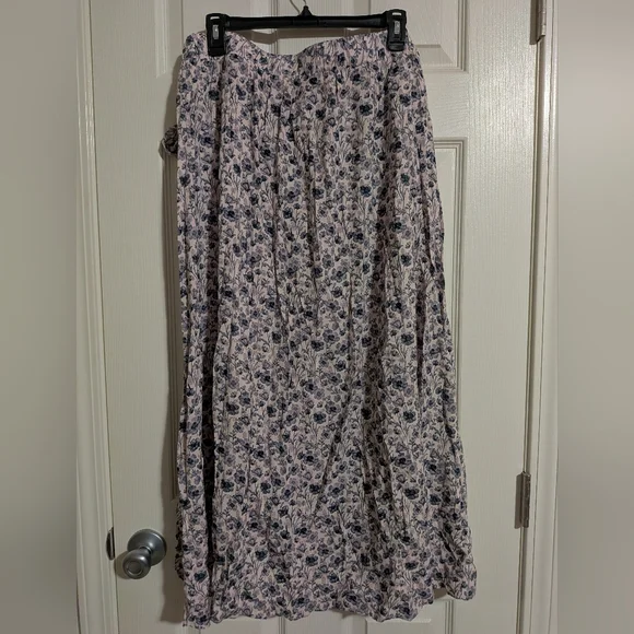 Maurices XL 90s Floral Wrap Maxi Skirt Modest Teacher Versatile - Picture 6 of 6